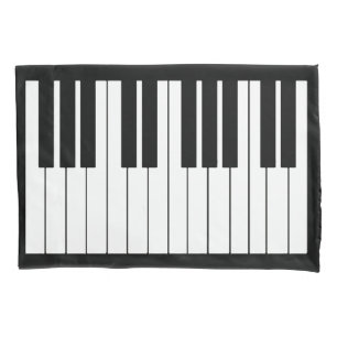BLACK/WHITE KLAVIER Single-Kissenbezug, Kissenbezug