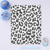 Black & White Leopard Print Animal Skin Patterns Flyer (Einzeln)