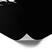 Black White Lion - Animal Pop Art Poster (Ecke)