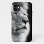Black White Lion Case-Mate iPhone Hülle (Rückseite)