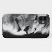 Black White Lion Case-Mate iPhone Hülle (Rückseite (Horizontal))