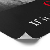 Black & White Lion Challenge Poster (Ecke)