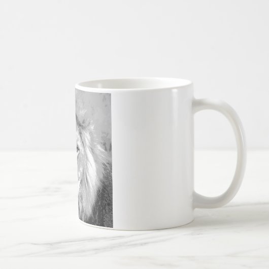 Black White Lion Kaffeetasse (Rechts)