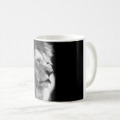 Black White Lion Kaffeetasse (VorderseiteRechts)