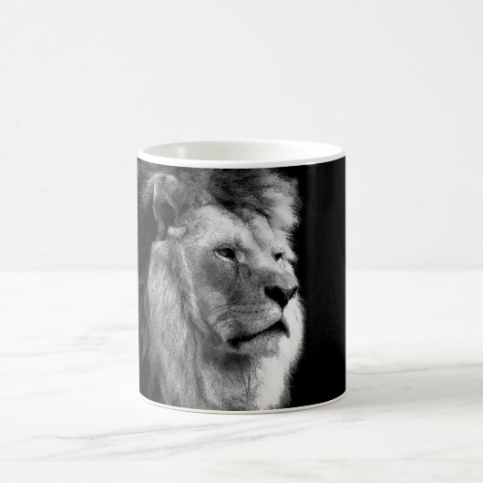Black White Lion Kaffeetasse (Mittel)