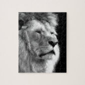 Black White Lion Puzzle (Vertikal)