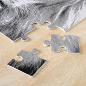 Black White Lion Puzzle (Seite)