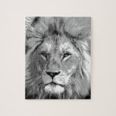 Black White Lion Puzzle (Vertikal)