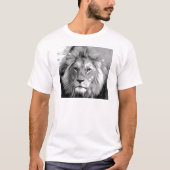Black White Lion T-Shirt (Vorderseite)