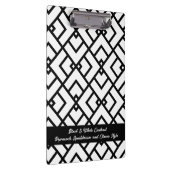 Black White Logo Tagline Pro clipboard Klemmbrett (Rechts)