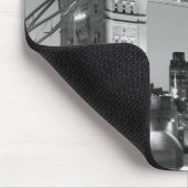 Black White London Tower Bridge Mousepad (Ecke)