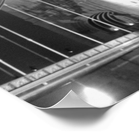 Black White London Tower Bridge Poster (Ecke)