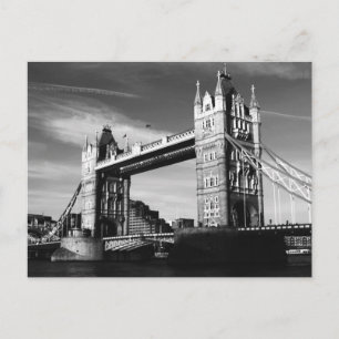 Black & White London Tower Bridge Postkarte