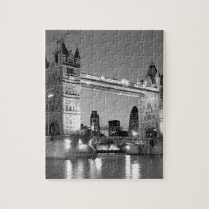Black White London Tower Bridge Puzzle