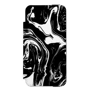 Black & White Marble Style iPhone 6 Wallet Case Incipio Watson™ iPhone 5 Geldbörsen Hülle