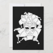 Black & White Masquerade Ball Fundraiser Galerie Einladung (Rückseite)