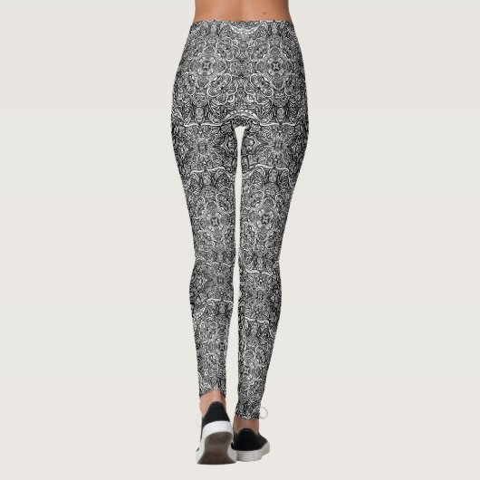 Black & White Medallion Leggings (Rückseite)