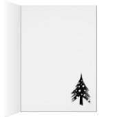 Black white, minimal, modern Christmas cards (Innen (Rechts))