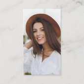 Black White Minimalist Graduation Fund QR Begleitkarte (Vorderseite)