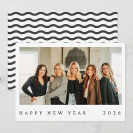 Black & White Minimalist Photo New Year