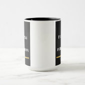 Black & White Modern Motivational  Tasse (Zentrum)
