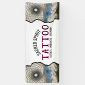 Black & White Modern Text 2 Photo Business Name Banner (Vertikal)