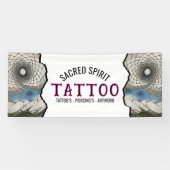 Black & White Modern Text 2 Photo Business Name Banner (Horizontal)