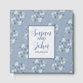 Black & White Modern Wedding Invitation Gästebuch (Vorderseite)