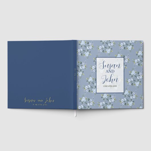 Black & White Modern Wedding Invitation Gästebuch (Voll)