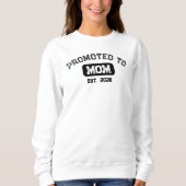 Black & White Mom To Be 2026 New Mama Sweatshirt (Vorderseite)