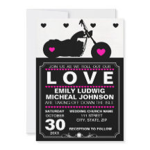 Black & White Motorrad Silhouette Hochzeit