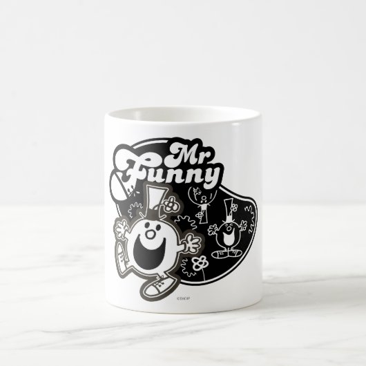 Black & White Mr. Funny Kaffeetasse (Mittel)