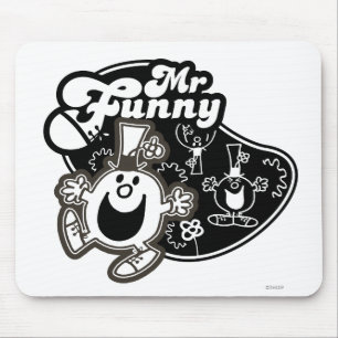 Black & White Mr. Funny Mousepad