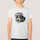 Black & White Mr. Funny Tri-Blend Shirt (Vorderseite)