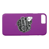 Black & White Mr. Greedy Case-Mate iPhone Hülle (Rückseite (Horizontal))