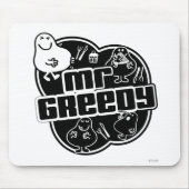 Black & White Mr. Greedy Mousepad (Vorne)