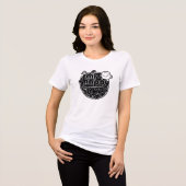 Black & White Mr Happy Tri-Blend Shirt (Vorderseite voll)