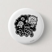Black & White Mr. Messy Cleaning Button (Vorderseite)