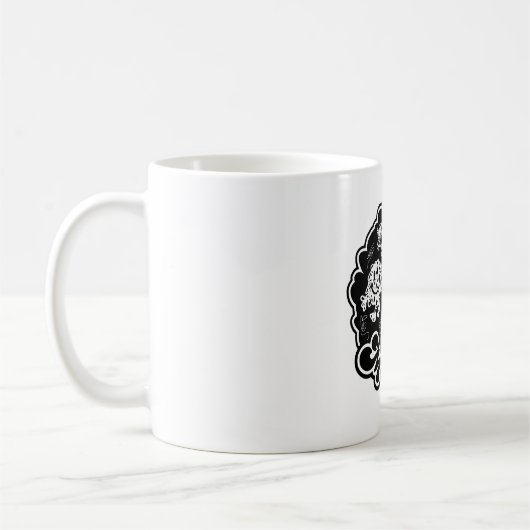 Black & White Mr. Messy Cleaning Kaffeetasse (Links)