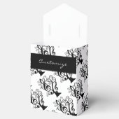 Black & White Music Treble Clef Tree Favor Box Geschenkschachtel (Geöffnet)