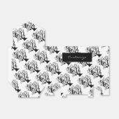 Black & White Music Treble Clef Tree Favor Box Geschenkschachtel (Ungefaltet)