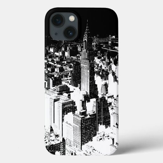 Black & White New York Case-Mate iPhone Hülle (Rückseite)