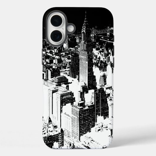Black & White New York Case-Mate iPhone Hülle (Rückseite)