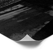 Black & White New York City Brooklyn Bridge Poster (Ecke)