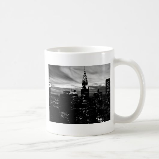 Black & White New York City Midtown Kaffeetasse (Rechts)