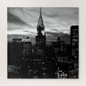 Black & White New York City Midtown Puzzle (Vertikal)