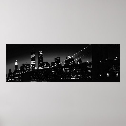 Black & White New York City Poster (Vorne)