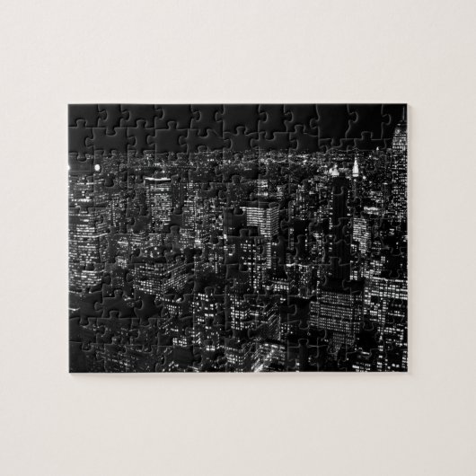 Black & White New York City Puzzle (Horizontal)