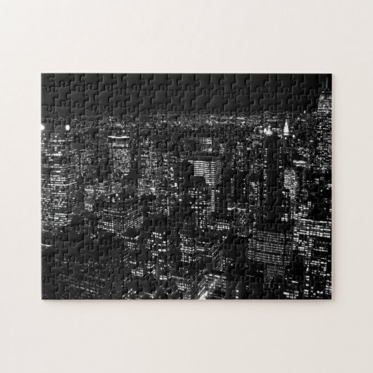 Black & White New York City Puzzle (Horizontal)