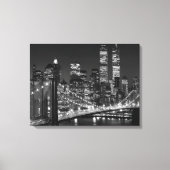Black & White New York City Wrapped Canvas Leinwanddruck (Vorderseite)